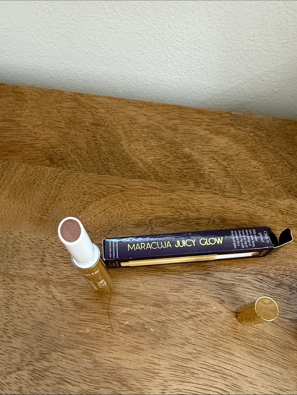 tarte Bronze Glow Brightener Stick — Brown & Gold Packaging